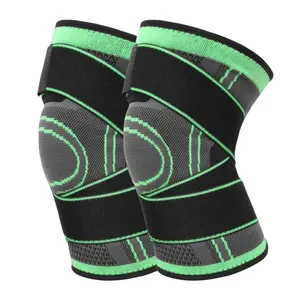 Knee Pain Relief Wrap 2-Pack - Adjustable Compression Sleeves for Arthritis & Joint Support - Men/Women - Green & Black Design Knee Brace