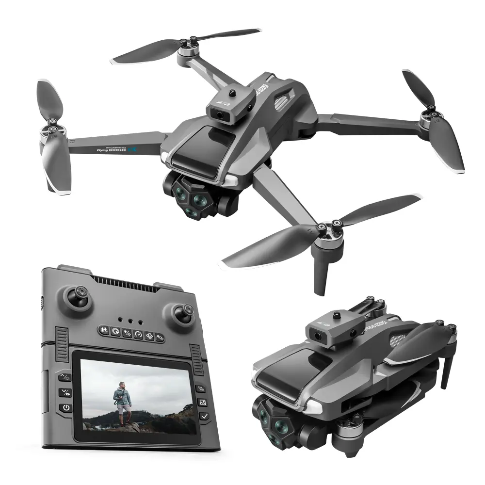 M66 MAX drone with Camera,Folding Screen Drone with Dual Camera & Obstacle Avoidance, 50 Min Flight 2 Batteries, Optical Flow Positioning, Brushless Motor for Stable Hover, Foldable Professional-Grade Quadcopter for Beginners Adults (USA Shipping)