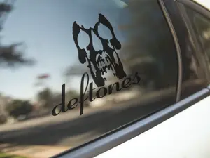 Deftones Skull Vinyl Decal For Car Windows, Laptop Sticker, Bumber Sticker