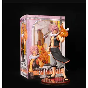 23CM Anime FAIRY TAIL Etherious Natsu Dragneel Replacement Hand Flame Special Effects Part Standing Model Toy Gift Action Figure