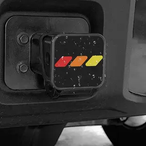 /// Tricolor Sport Hitch Cover for 2 Inch Receivers - Trailer Hitch Cover Tube Plug Insert Cap, Exterior Accessories for Toyota RAV4 Tacoma 4Runner Highlander Land Cruiser TRD & More