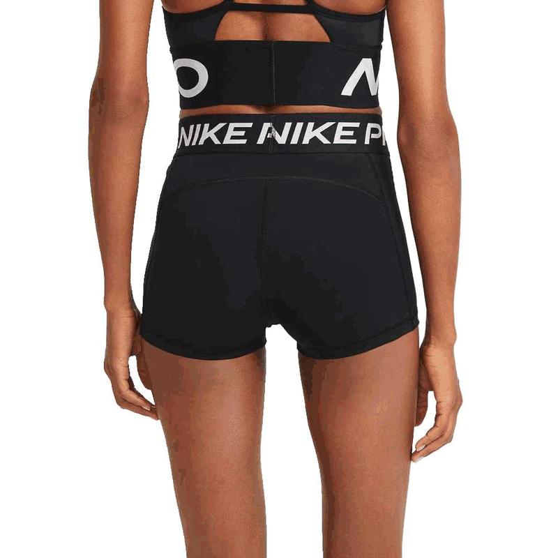 Nike Women's Pro 3 Inches Shorts - Dri-FIT Technology, Stretchy & Supportive, 50% Recycled Polyester, Mid-Rise Elastic Waistband