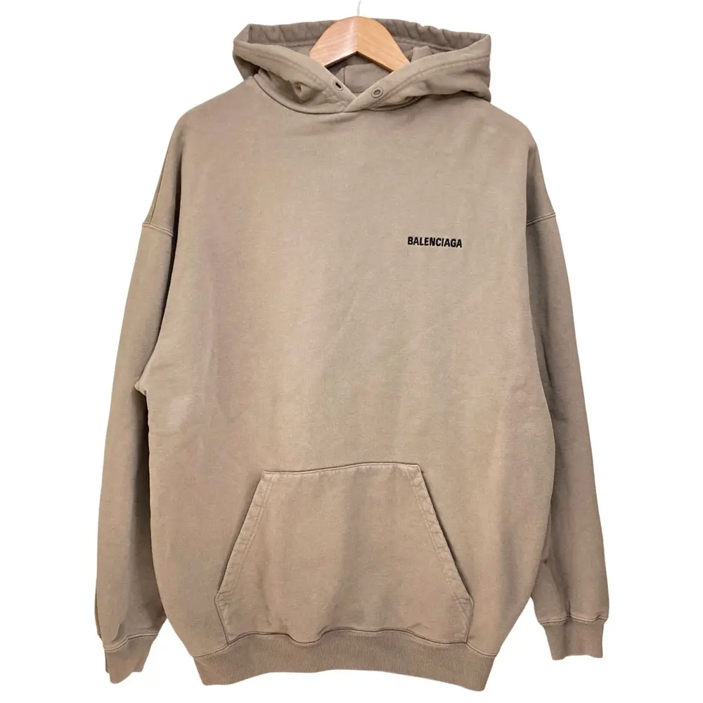Pre-owned Balenciaga Cotton Small Leather Goods Sweatshirt Pullover Hoodie