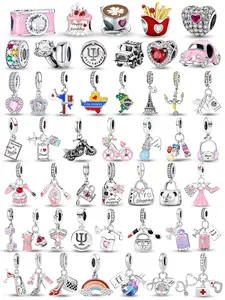 Travel Themed Charms, Vintage Charm, Fashionable DIY Jewelry Making Kit for Bracelet & Necklace, Trendy All-match & Exquisite DIY Jewelry for Birthday Gift, Diy With Charms, DIY Jewelry Accessories