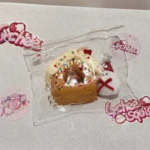 Gingerbread Bear House Squishy Lychee Squishy Handmade TabaSquishy