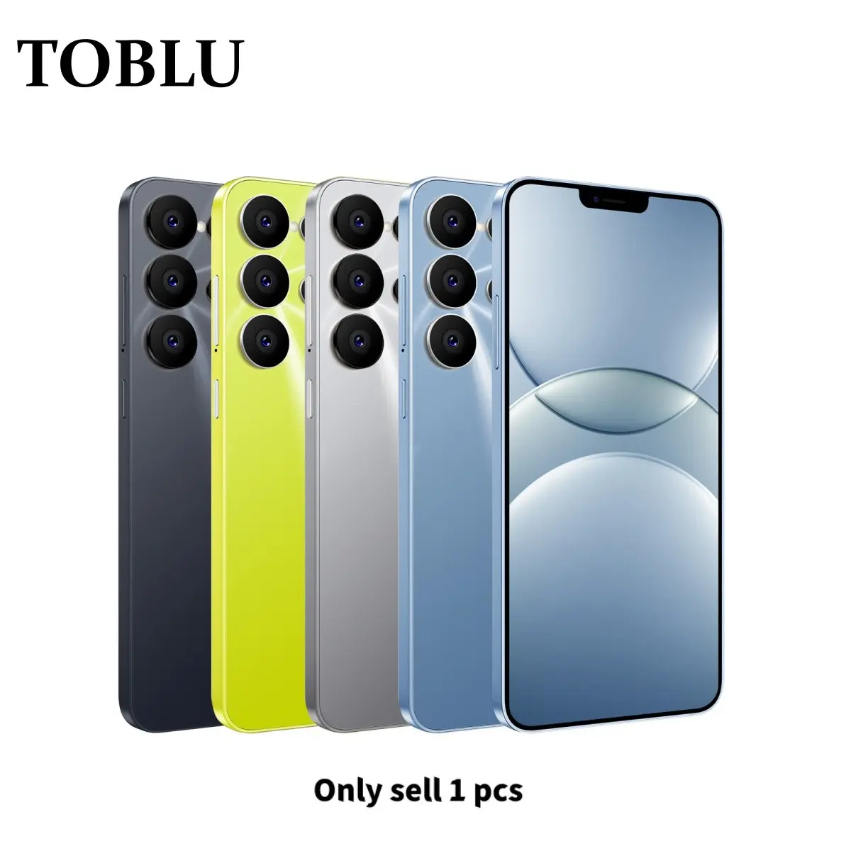 TOBLU - Unlocked 4G Smartphone, Cellphone, 6.26-inch Display Screen, 4GB+128GB Memory, 3300mAh Battery, 8MP High-Resolution Primary Camera, Octa-Core Processor, GPS, Dual SIM Dual Standby Fashion Phone, Android System