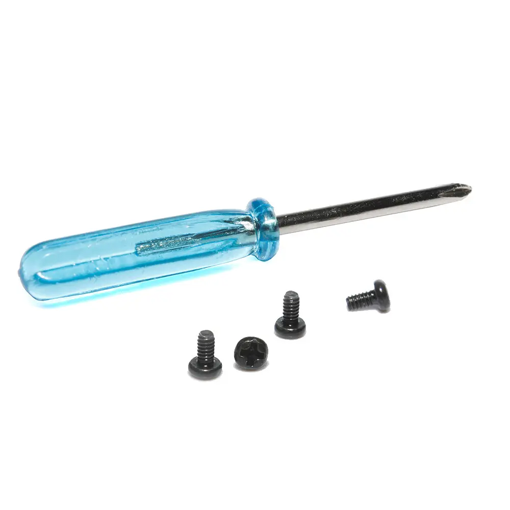 Walleva Replacement Screws and Screwdriver Kit for Ray-Ban RB3183 (63mm)