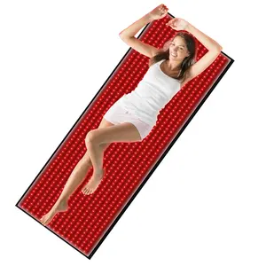Infrared Red Light Therapy for Body Blanket, 62 x 23.6 inches 3 Modes Mat 660nm 850nm Red Near Infrared Full Body Pad, 945 LEDs Infrared Light Therapy for Body for Pain Relief, Improved Sleep