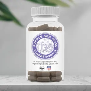 Wildcrafted Purple Moss + Wildcrafted Bladderwrack Seaweed Capsules | Organic | GMO Free | Gluten Free | *Made In USA* & Vegan Friendly