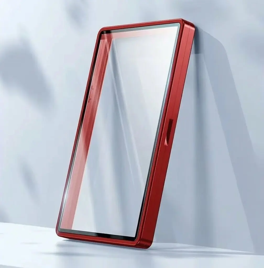 Title: PSA Graded Card UV-Resistant Display Case – Red Frame Protector