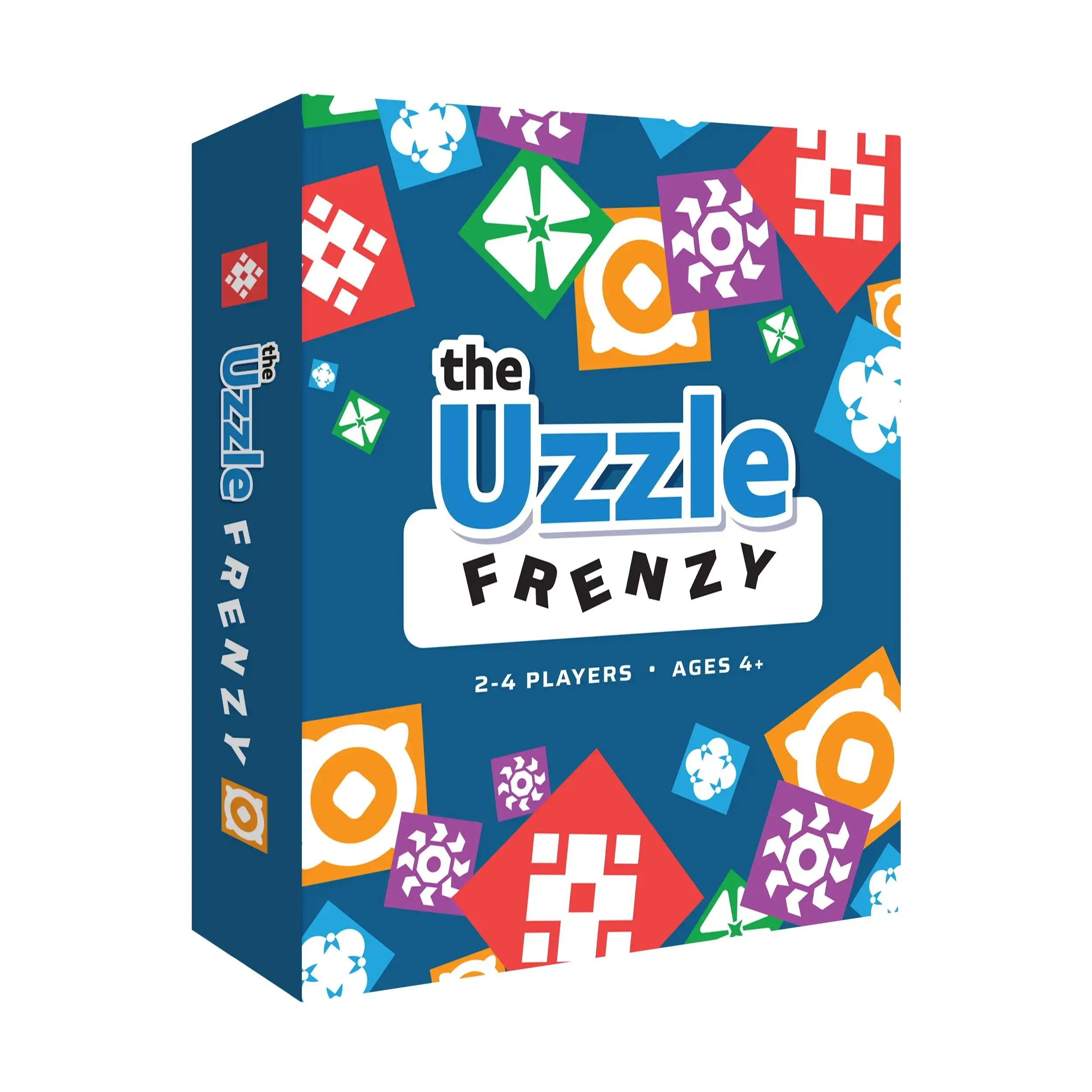 The Uzzle Frenzy – Fast-Paced Family Puzzle Board Game | Ages 4+ | 2–4 Players | Pattern Matching & Block Racing Game
