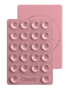 Grippy | Pink Silicone Suction Phone Mount with MagSafe