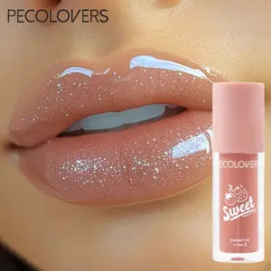 1pc Mirror Gloss Lip Tint With Fine Shimmers, Glittery Lip Gloss - Hydrating, Moisturizing, Glossy, Non-Sticky, Fruity Scent, Effortlessly Achieve Charming Lips, Makeup, Beauty, Light And Portable, Beginner-Friendly