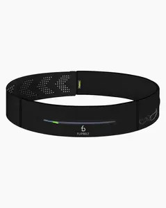 FlipBelt Adjustable Zipper Belt for Men & Women - High Performance Velcro, Moisture Wicking Fabric, Secure Travel Belt with Pockets