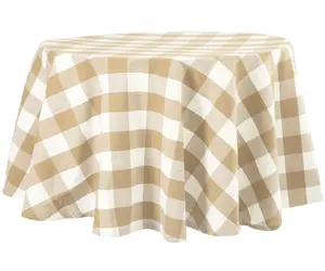 Round Tablecloth - Buffalo Plaid Table cloths
