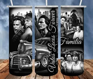 20oz Blood In and Blood Out Tumbler / Stainless Steel Cup for Hot & Cold Drinks