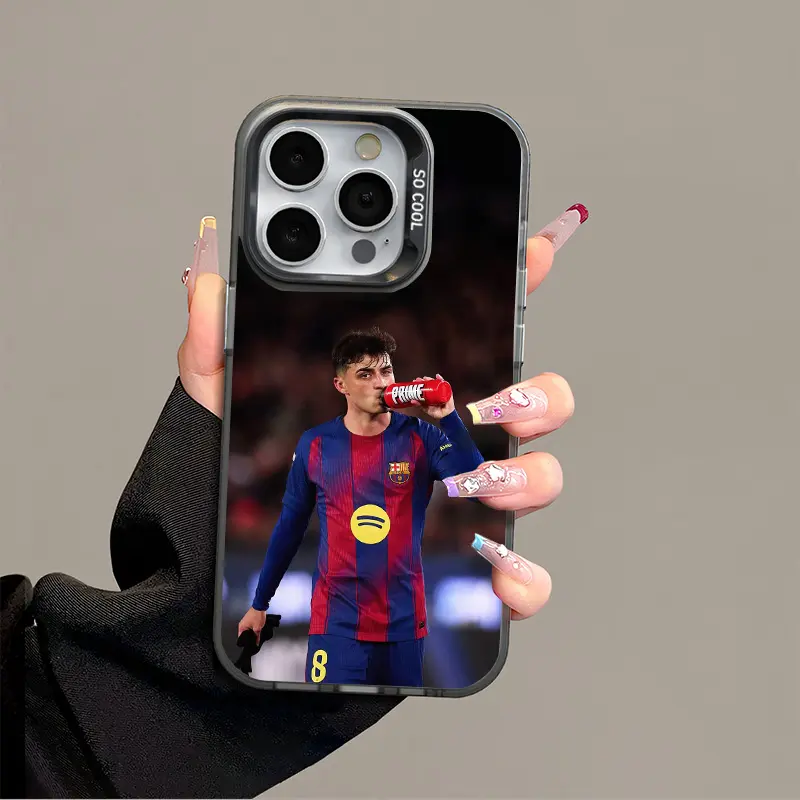 Pedri IPhone 17 Promax Phone Case Anti Drop Protective Case Suitable for Iphone 16 ProMax 15 14 13 12 11 SAMSUNG S25 24 23 22 Plus Acrylic Case
