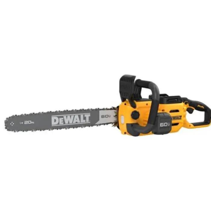 Black+Decker Gen2 60V Cordless Chainsaw - 20 in. Low Kick Back Bar, 4A 3.49 hp High-Performance Brushless Motor, Dependable Bar Retention, Battery-Powered for Wood Cutting (Tools & Hardware Garden Tool), 60V Voltage