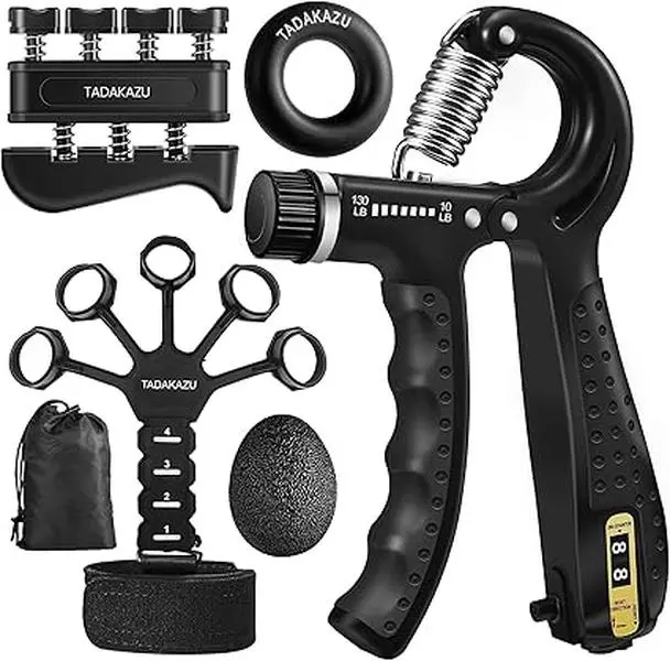 Grip Strengthener Forearm Strengthener Hand Grips Strengthener Kit - 5 Pack Adjustable Resistance