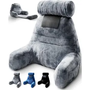 Reading Pillow-   Pillow for Bed+ Rolling Mat  Support- with Shredded Memory - Sitting Up in Bed, Couch or Floor