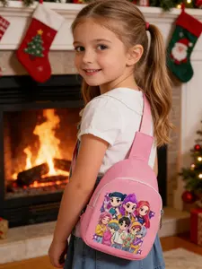Kids New Anime Chest Bag, Cute Backpack, Lightweight Nylon Trendy Crossbody Backpack, Stylish and Practical Shoulder Bag for Children, Backpack For School