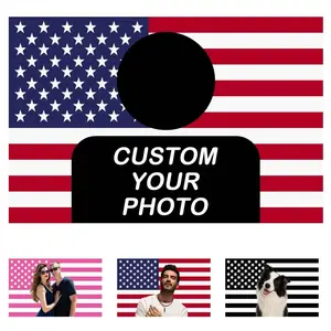 Customized American Flag Personalized Image Tapestry for Dormitories Bedrooms Patriotic Custom Flag Photo Tapestry Photo Wall Tapestry