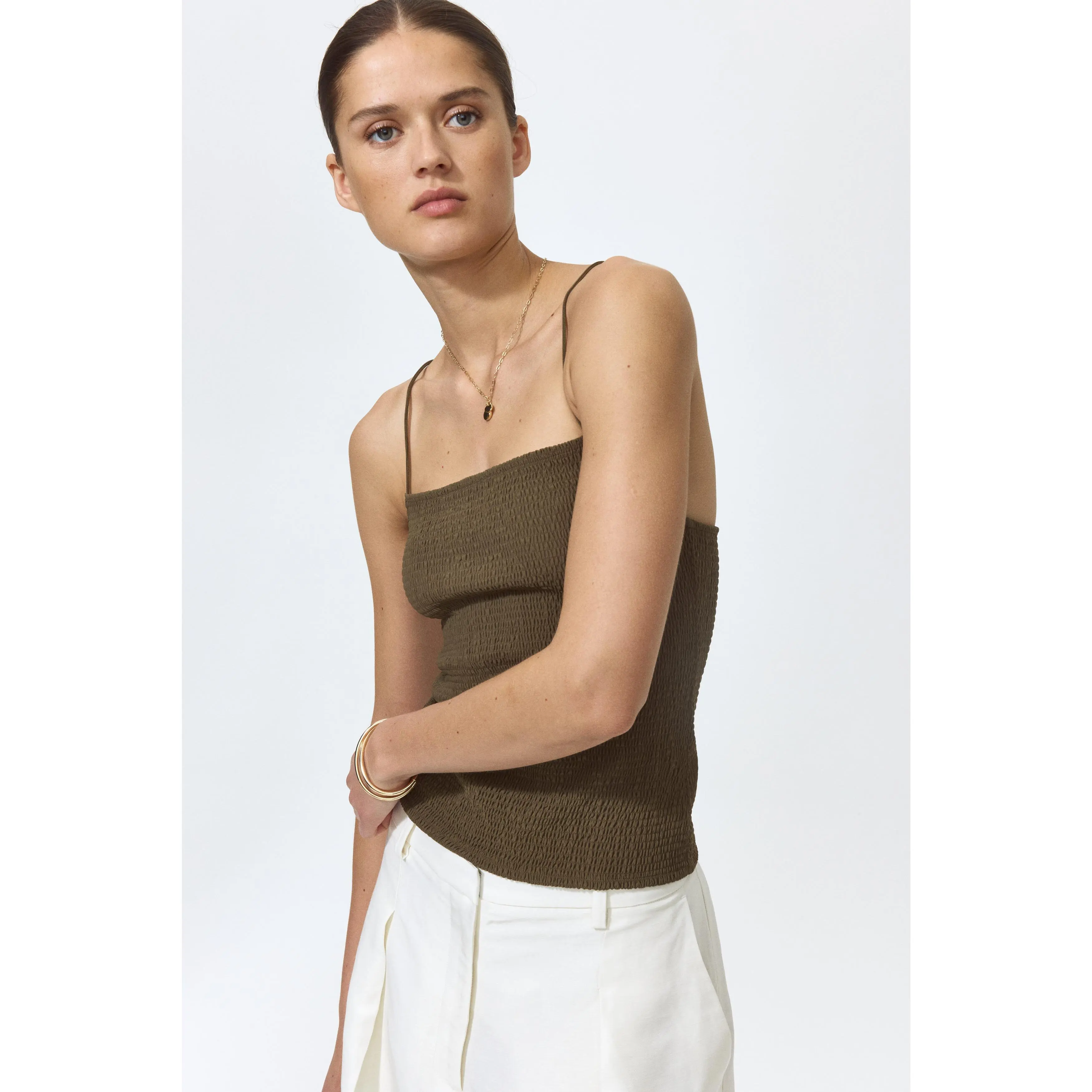 H&M Smocked strappy top
