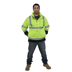 Utility Pro UHV822X-YB-3X Basic Class 3 Waterproof Large Men's Jacket, Yellow & Black - 3X, Large Men's Jackets