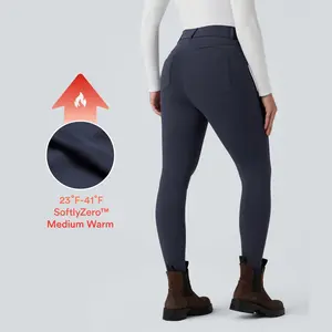 Halara SoftlyZero Plush Thermal High Waisted Casual 7/8 Leggings with Pockets