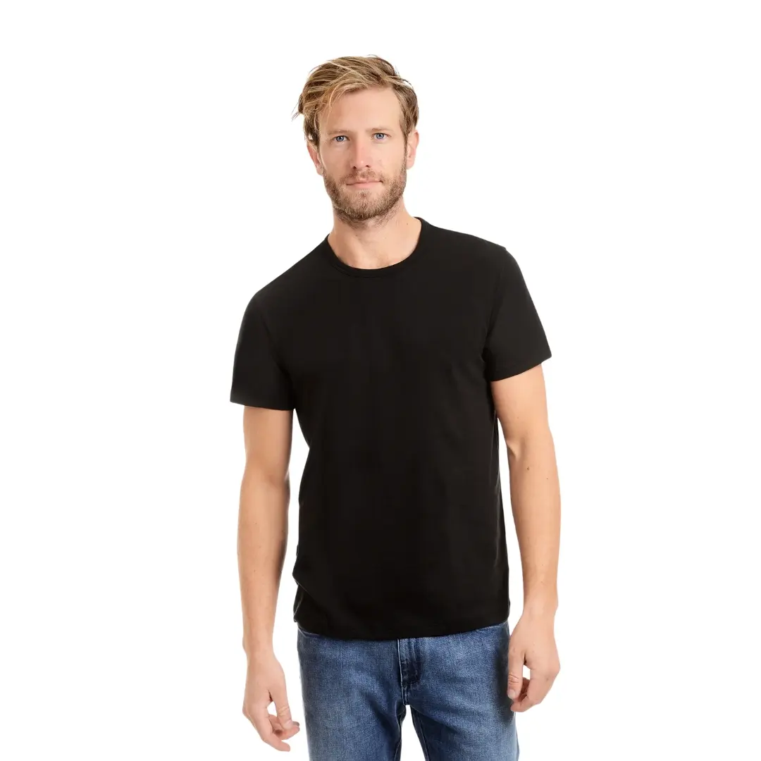 Mott & Bow Men's Driggs Classic Crew Tee - Regular Fit, Short Sleeve, Round Neck, Plain Everyday Tee for Work-to-Weekend - Pre-Shrunk Pre-Washed Lightweight Cotton Breathable Fabric That Keeps You Fresh