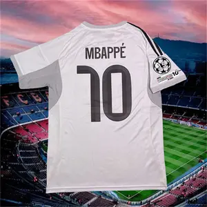 25 26 Home White No.10 Mbappe Short sleeve Soccer Jersey
