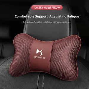Car Headrest Neck Support Pillow Breathable Comfortable For DS SPIRIT DS3 DS4 DS4S DS5 5LS DS6 DS7 DS9 WILD RUBIS E-Tense DIVINEDS