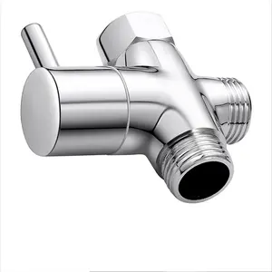 Shower Diverted Valve, 1 Count 3-way Shower Arm Diverted Valve with Switch, Bathroom Fixture Accessories