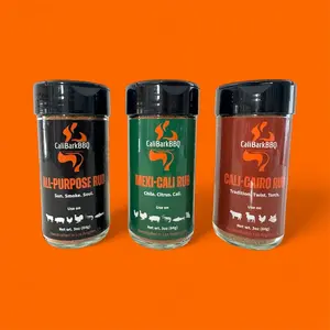 CalibarkBBQ The CaliBark Signature Sampler - All-Purpose Rub Mexi-Cali Rub Cali-Cairo Rub - 3 Pack of 3oz Each - Gourmet BBQ Seasonings for Grilling & Gifting