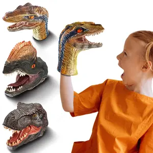 Realistic Rubber Dinosaur Hand Puppet Toy, End Times Leader Toy, Parent-Child Game, Birthday Gift, Christmas Surprise