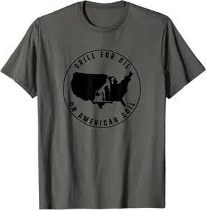 Roughneck Oilfield Worker - American Oil Rig T-Shirt - Sabrinasmitl Shop 97B09TYG4S2J