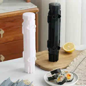 Plastic Sushi Making Tool Kit, 2-Piece Sushi Mold Set for Home Cooking & Picnics, Easy-To-Use Beginner Friendly Rolling Tools, Kitchen Utensils