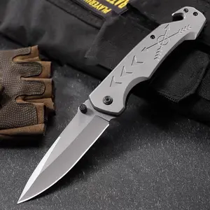 All-steel multifunctional folding knife portable portable knife stainless steel self-defense fruit knife high hardness outdoor Christmas gift