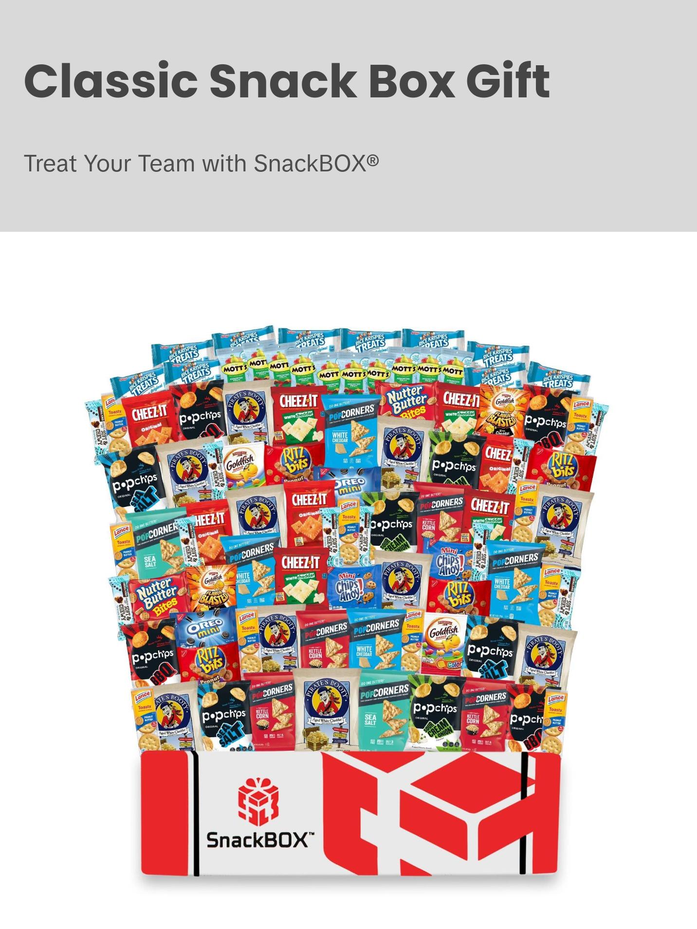 CLASSIC Office Variety Catering Care Package (90 Snacks) | By SnackBOX