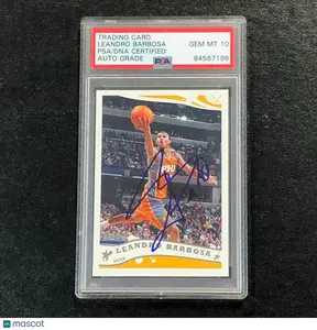 2005-06 Topps #162 Leandro Barbosa Signed Card AUTO 10 PSA Slabbed Suns
