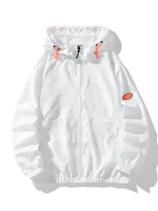 Men's Casual Breathable Sun Protection Cartoon Pattern Jacket, Lightweight Summer Outerwear, Comfortable Daily Wear, Stylish and Practical