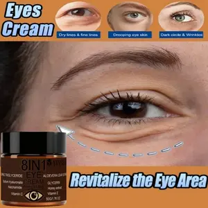 8-In-1 Instant Firming Eye Cream, Rich in Caffeine, Niacinamide, Hyaluronic Acid, Honey Extract, Lightweight Texture, Easy Absorption