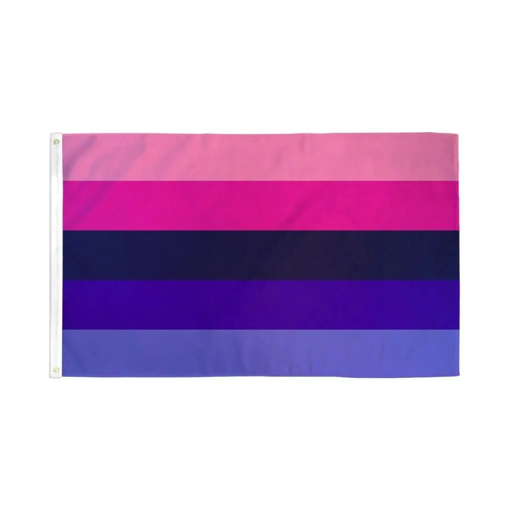 3x5ft Omnisexual Bold Print Polyester Flag - Fade Resistant, Durable Lightweight UltraBreeze Decorative Banner, Hanging Festive Photo Backdrop for Low-Wind Areas, Indoor Home Use, Party Decor