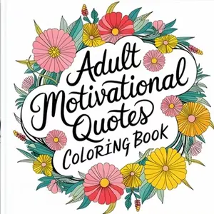 Inspirational Quote Coloring Book, Thickened Coloring Book, Drawing Book, Fill-In-The-Blank Coloring Book, Motivational Coloring Book, Motivational Quotes