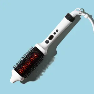 Infrared Thermal Bounce Brush - Heated Curling Iron Barrel Styler Hair Straightener Comb for Dry Hair with Negative Ions & Infrared Technology Infrared Thermal Bounce Brush - Heated Curling Iron Barrel Styler Hair Straightener Comb for Dry Hair with Negative Ions & Infrared Technology