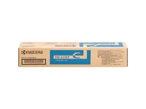 Cyan Toner Cartridge for Kyocera TK-5197C TASKalfa 306ci, TASKalfa 307ci, TASKalfa 308ci, Genuine Kyocera Brand