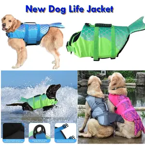 Pet Dog floaties Life Jacket Vest Clothes Life Vest Collar Harness Dog Swimming Summer Swimwear