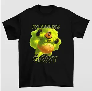 The Incredibles I’m Feeling Gassy T-Shirt Featuring Fun and Humorous Design for Fans
