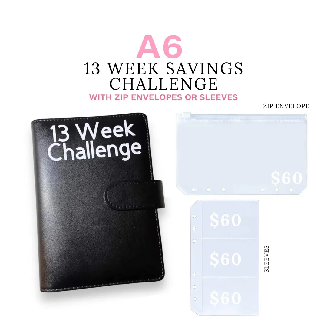 13 Week Savings Challenge Book| Great for Beginners 13 Week / Bi Weekly Savings Challenge / Binder Set / Cash Budgeting / Cash Saving / Budget Binder