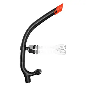 Swimming Training Breathing Tube, Silicone Bite Valve, Unidirectional Exhaust Valve, Suitable for Swimming and Snorkeling, Wet Style